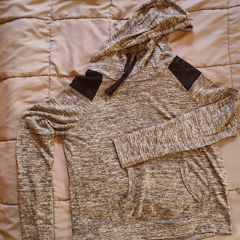 Top knit hoodie